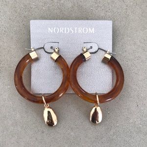 acrylic and metal earrings